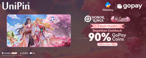 Dec – Kolaborasi Honor of Kings x Fox Spirit Matchmaker telah hadir! Top up Tokens Dapatkan Cashback 12Ribu GoPay Coins!